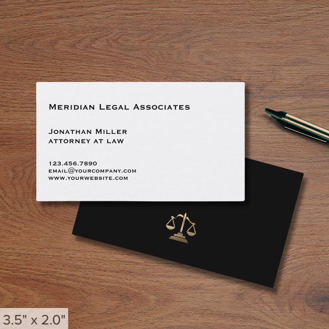 Simple Luxury Lawyer Visitkort (Skapare uppladdad)