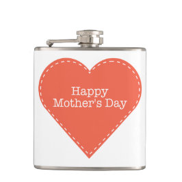 Simple Lycklig Mors dag Heart Fickplunta