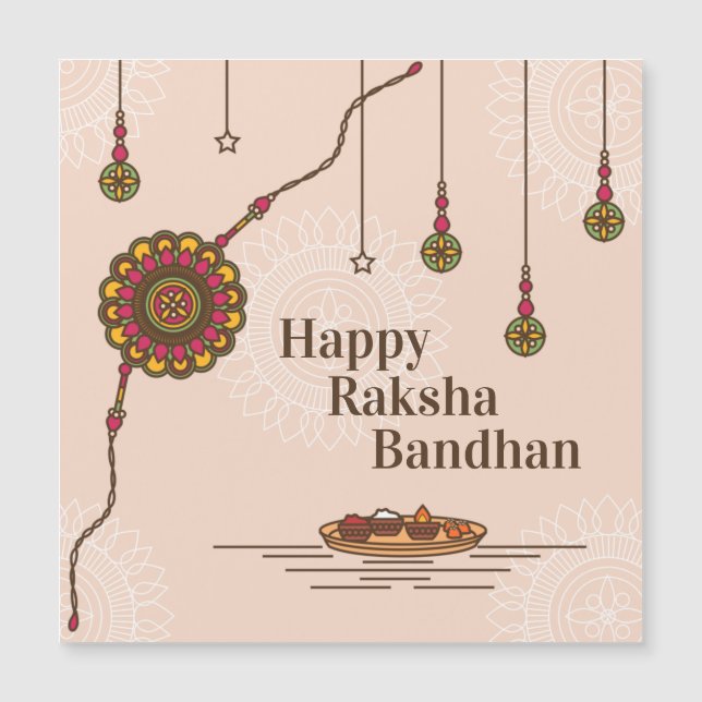 Simple Lycklig Raksha Bandhan (Framsida)