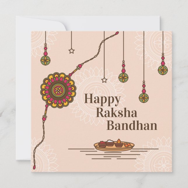 Simple Lycklig Raksha Bandhan (Framsida)