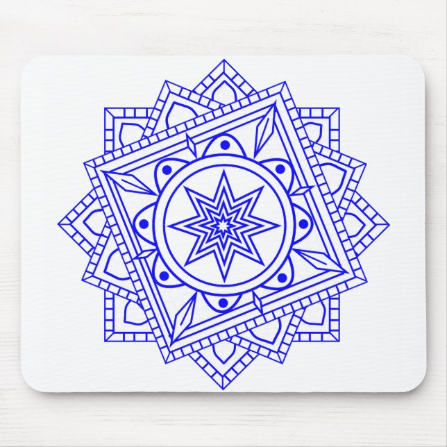 Simple Mandala 2 Mouse Pad Musmatta (Framsidan)