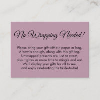 Simple Mauve No Wrapping Need Möhippa