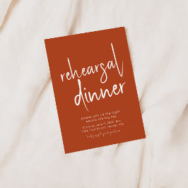 Simple Mauve Rehearsal Dinner-inbjudan Inbjudningar