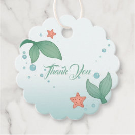 Simple mermaid's tails gåvor etiketter