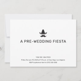 Simple mexikansk-Thated Rehearsal Dinner-inbjudan Inbjudningar