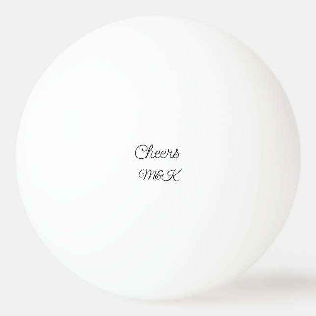 Simple minimal add name cheers couple name custom  pingisboll (Framsidan)