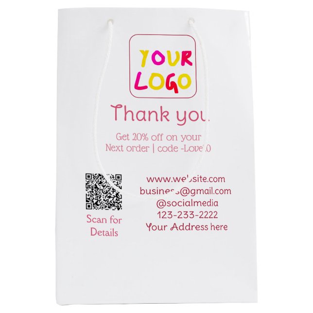 simple minimal add your logo/design here text Q R (Framsidan)