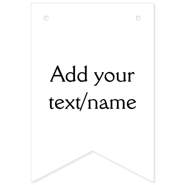 simple minimal add your text/name custom personali vimplar (Första flaggan)