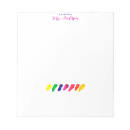 Simple Minimal Colored Kindergarten Teacher Anteckningsblock