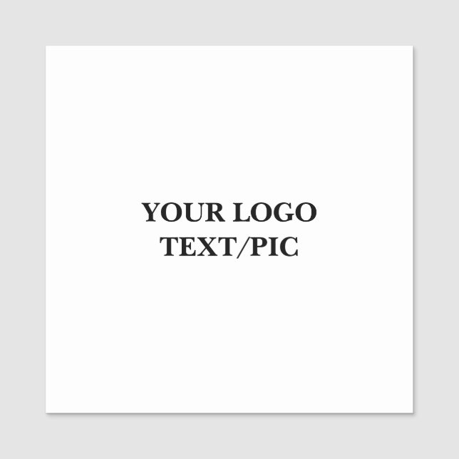 Simple minimal elegant custom logo here company  g namnbricka (Framsida)
