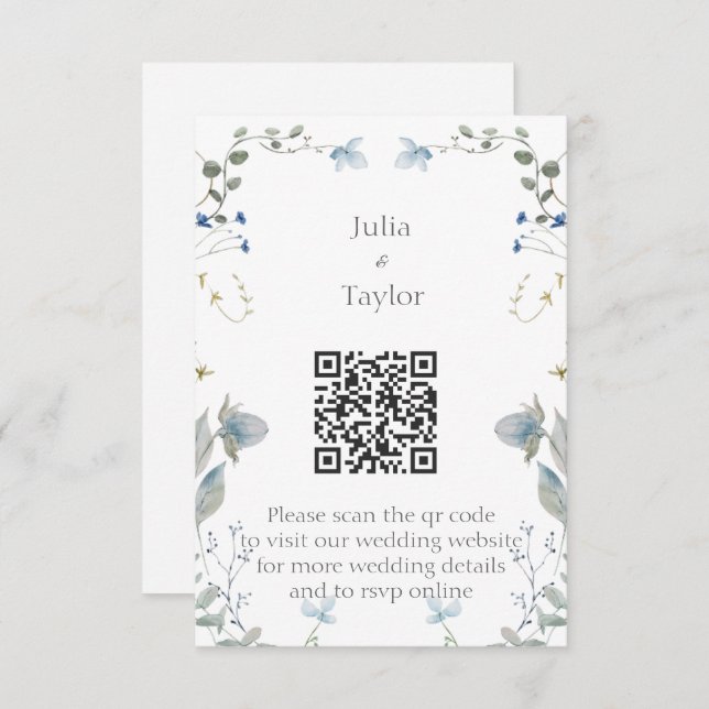 Simple Minimal Enclosure Card Tilläggskort (Fram/baksida)