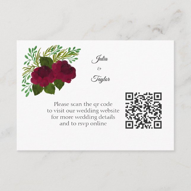 Simple Minimal Enclosure Card Tilläggskort (Framsida)