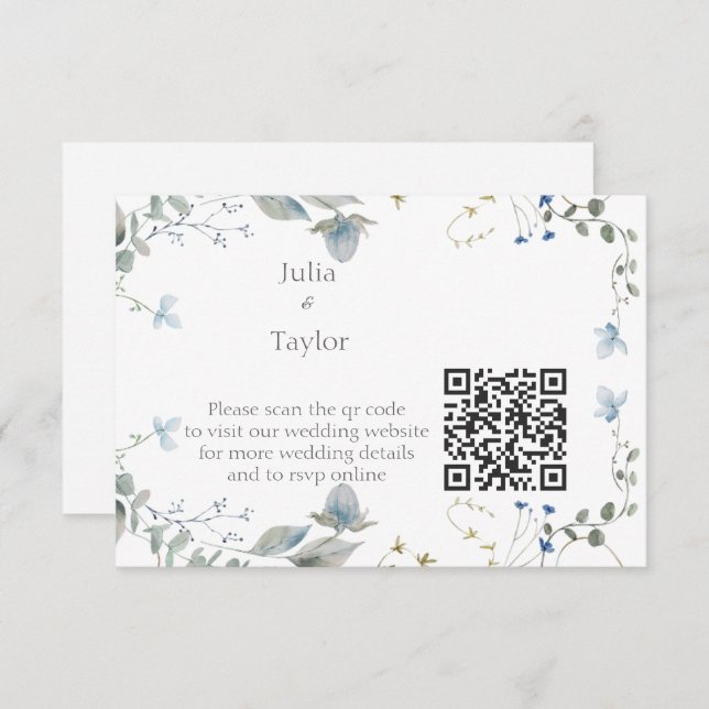 Simple Minimal Enclosure Card Tilläggskort (Fram/baksida)