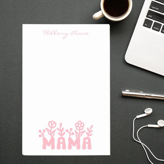Simple Minimal Modern Basic Pink Mama Post-it Block (Skapare uppladdad)