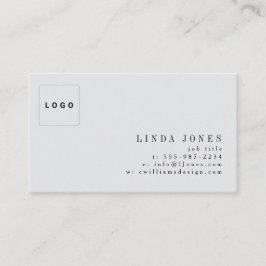 Simple Minimal Modern Professional Logo Photo Visitkort