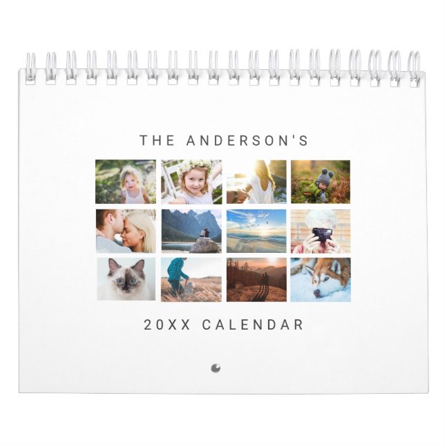 Simple Minimalist Anpassningsbar 2022 Photo Kalender (Omslag)