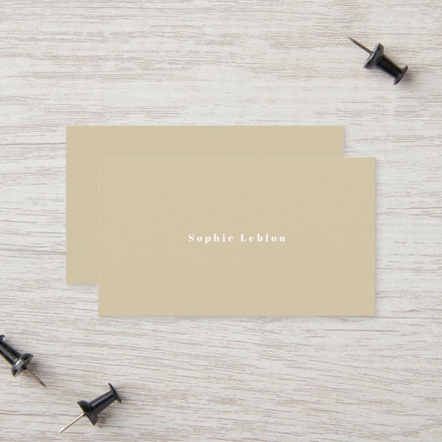 Simple Minimalist Beige  (Fram/Back In Situ)
