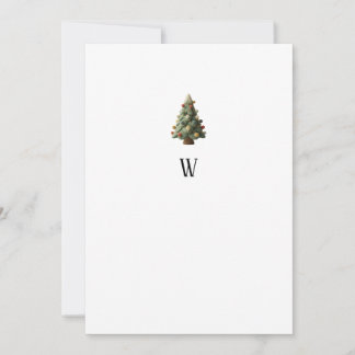 Simple Minimalist Christmas  Julkort