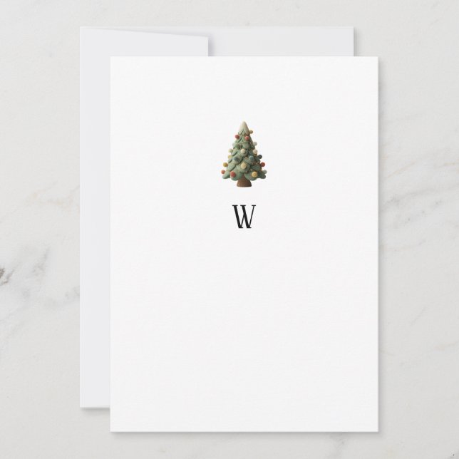 Simple Minimalist Christmas  Julkort (Framsida)