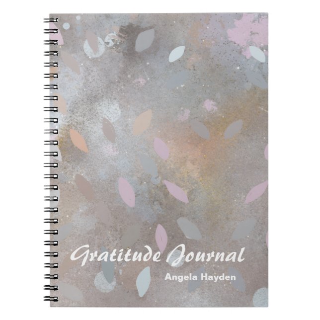 Simple minimalist elegant  chic boho trendy spiral anteckningsbok (Framsidan)