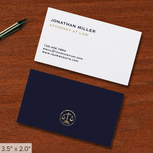 Simple Minimalist Lawyer Visitkort
