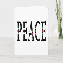 Simple Minimalist Peace holiday Helgkort