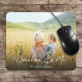 Simple Minimalist Photo Calligraphy Grandma and Me Musmatta