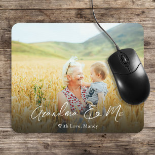 Simple Minimalist Photo Calligraphy Grandma and Me Musmatta