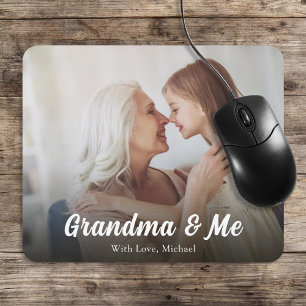 Simple Minimalist Photo Calligraphy Grandma and Me Musmatta