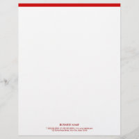 Simple Minimalist Red Gräns Letterhead