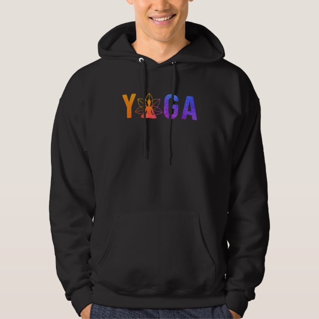 Simple Minimalistic Yoga Hoodie (Framsida)