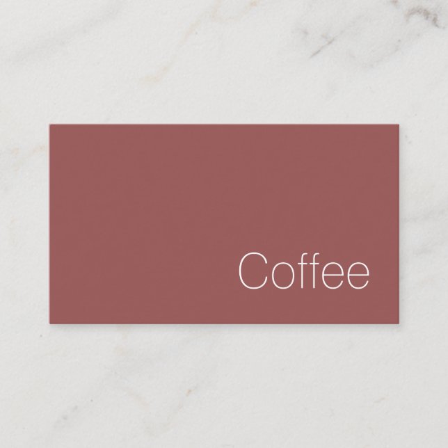 Simple Minimum Swiss Loyalty Coffee Slå Card Lojalitetskort (Framsida)