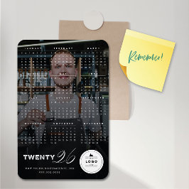 Simple Mix Typography 2025 Calendar Helgdag Photo Magnet