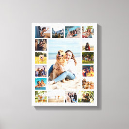 Simple Modern 17 Photo Collage Canvastryck