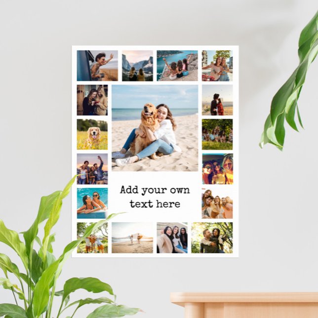 Simple Modern 17 Photo Collage Poster (Skapare uppladdad)