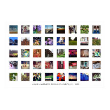 Simple Modern 40-kvadratstreck minneskollage