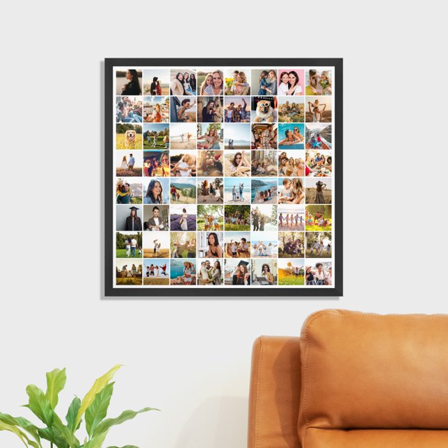 Simple Modern 64 Photo Collage Poster (Skapare uppladdad)