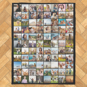 Simple Modern 88 Photo Collage Fleecefilt