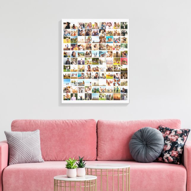 Simple Modern 99 Photo Collage Canvastryck (Insitu (Vardagsrum))