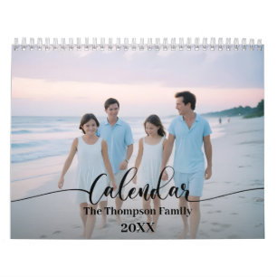 Simple Modern Anpassningsbar 14 Photos Family 2025 Kalender