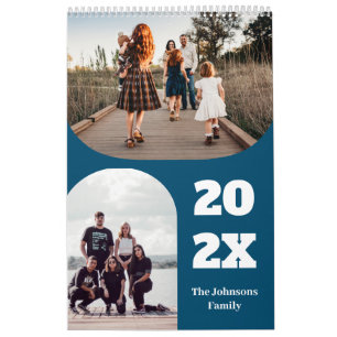 Simple Modern Anpassningsbar 26 Photos Family 2025 Kalender