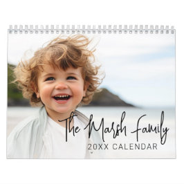 Simple Modern Anpassningsbar Photo - 14 Bild Kalender