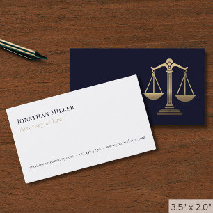 Simple Modern Attorney Visitkort