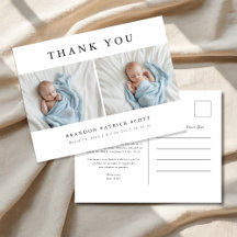 Simple Modern Baby Photo Tack Birth