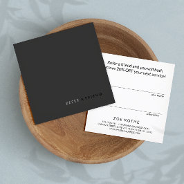 Simple Modern Black Customer Referral