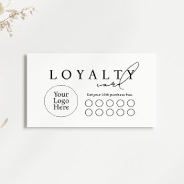 Simple Modern Business Flat Loyalty Card Lojalitetskort