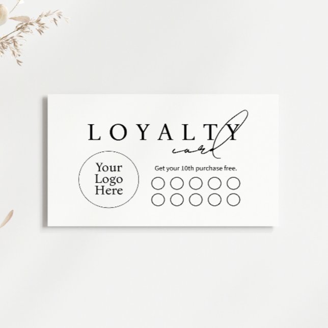 Simple Modern Business Flat Loyalty Card Lojalitetskort (Skapare uppladdad)