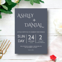 Simple Modern Calligraphy Classy Elegant bröllop I