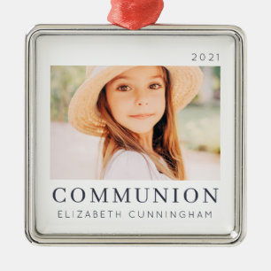 Simple Modern Chic Anpassningsbar First Communion  Julgransprydnad Metall