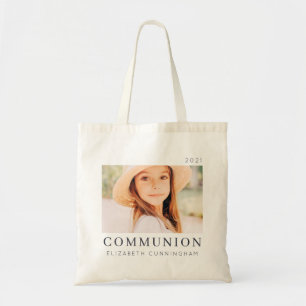 Simple Modern Chic Anpassningsbar First Communion  Tygkasse